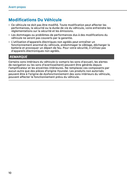 2026 Hyundai Santa Fe Owner's Manual | French