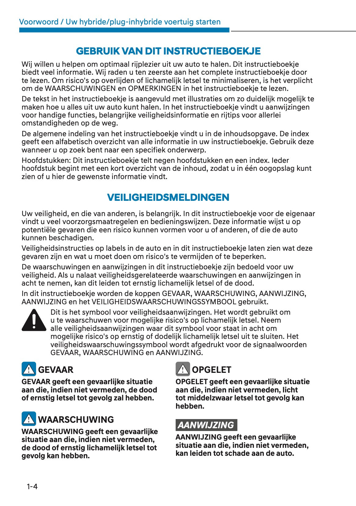 2023-2024 Hyundai Santa Fe Hybrid/PHEV Owner's Manual | Dutch