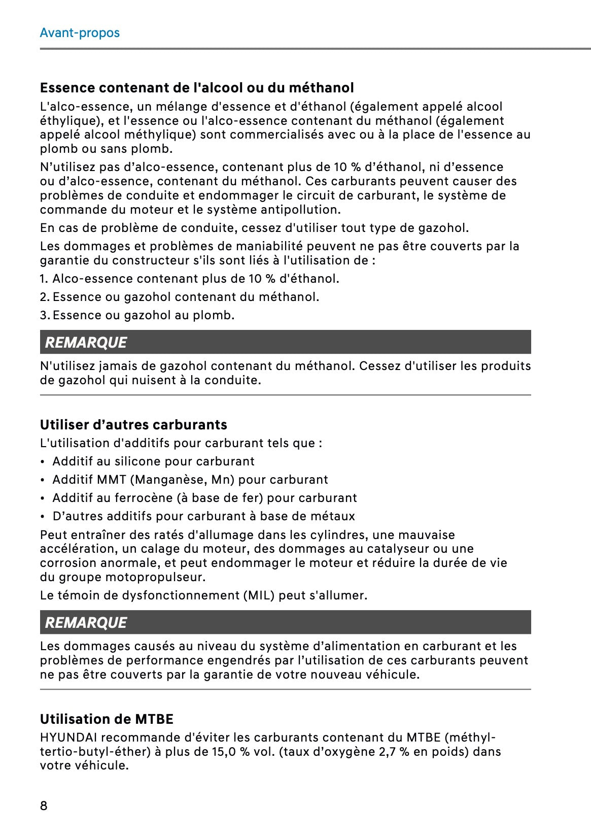 2026 Hyundai Santa Fe PHEV Owner's Manual | French