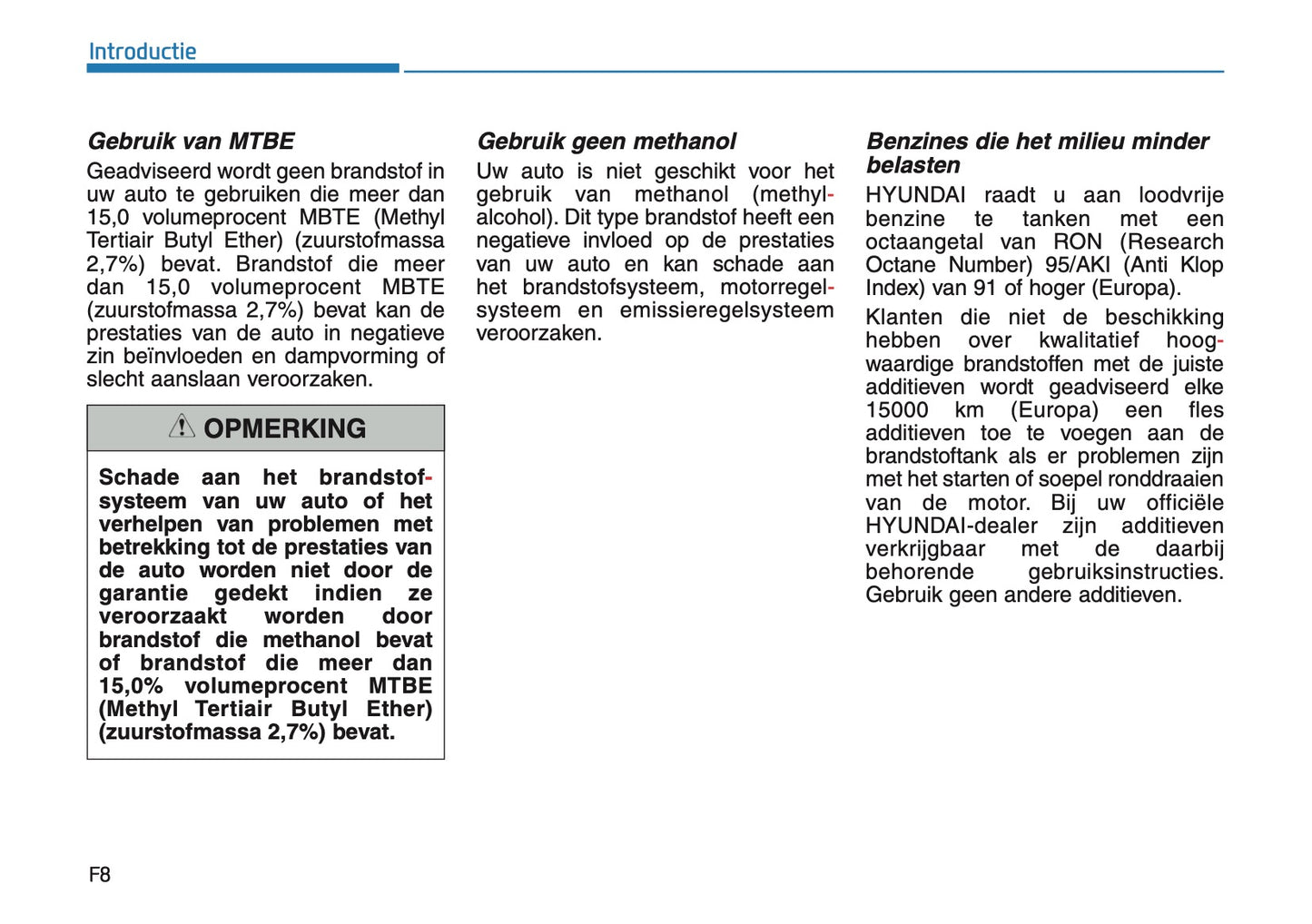 2018-2020 Hyundai Tucson Gebruikershandleiding | Nederlands