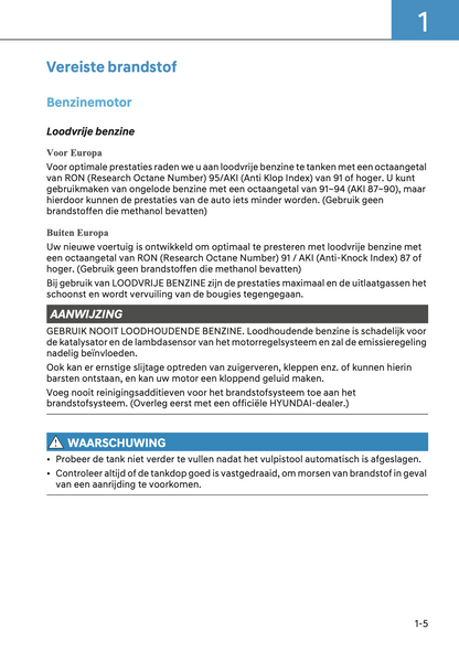 2024-2025 Hyundai Tucson Gebruikershandleiding | Nederlands