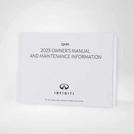 2023 Infiniti QX80 Owner's Manual | English