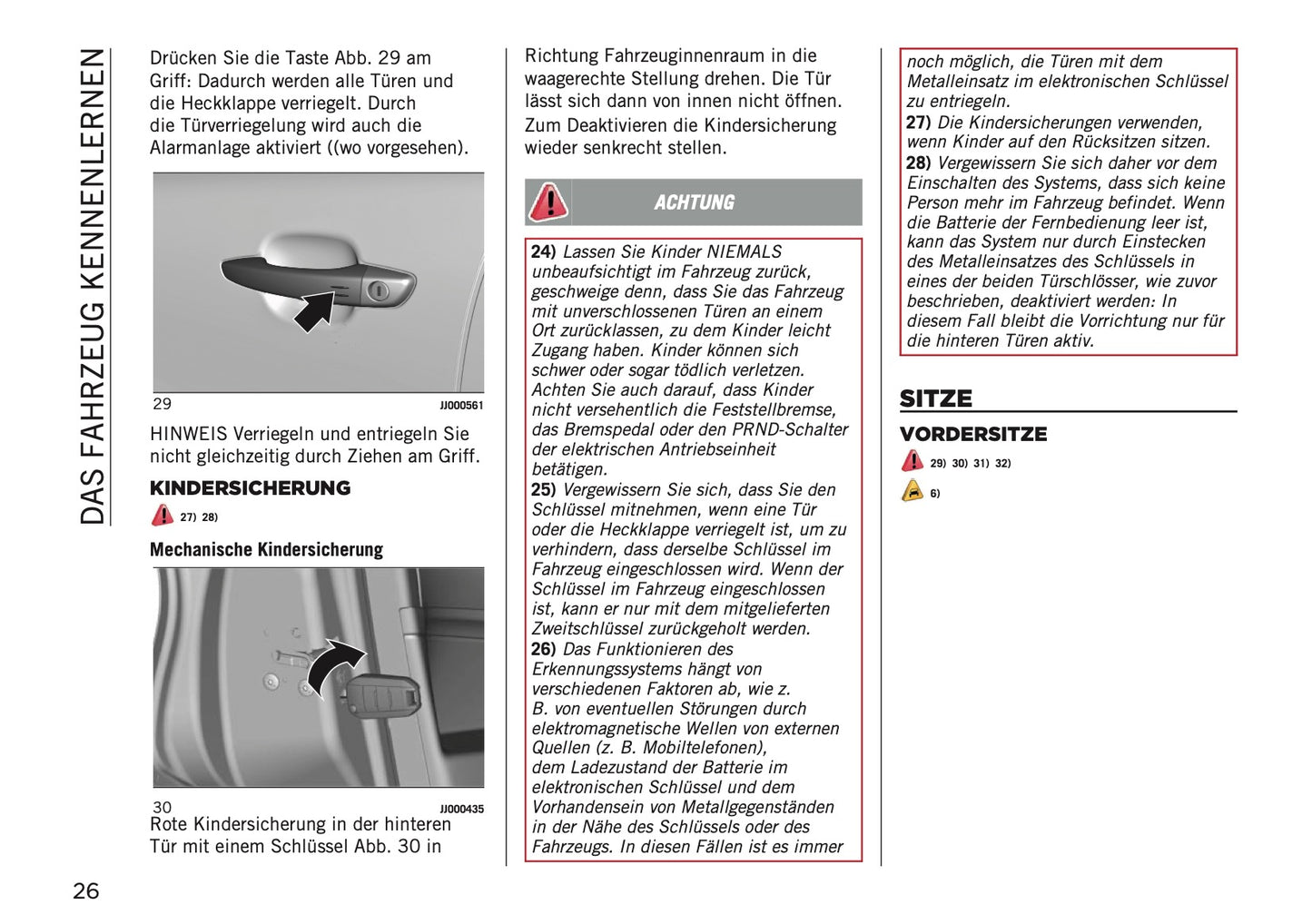 2023-2024 Jeep Avenger Owner's Manual | German