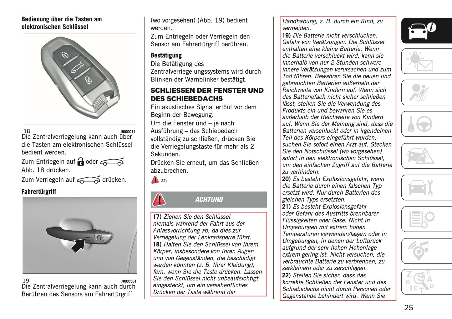 2025-2026 Jeep Avenger Owner's Manual | German