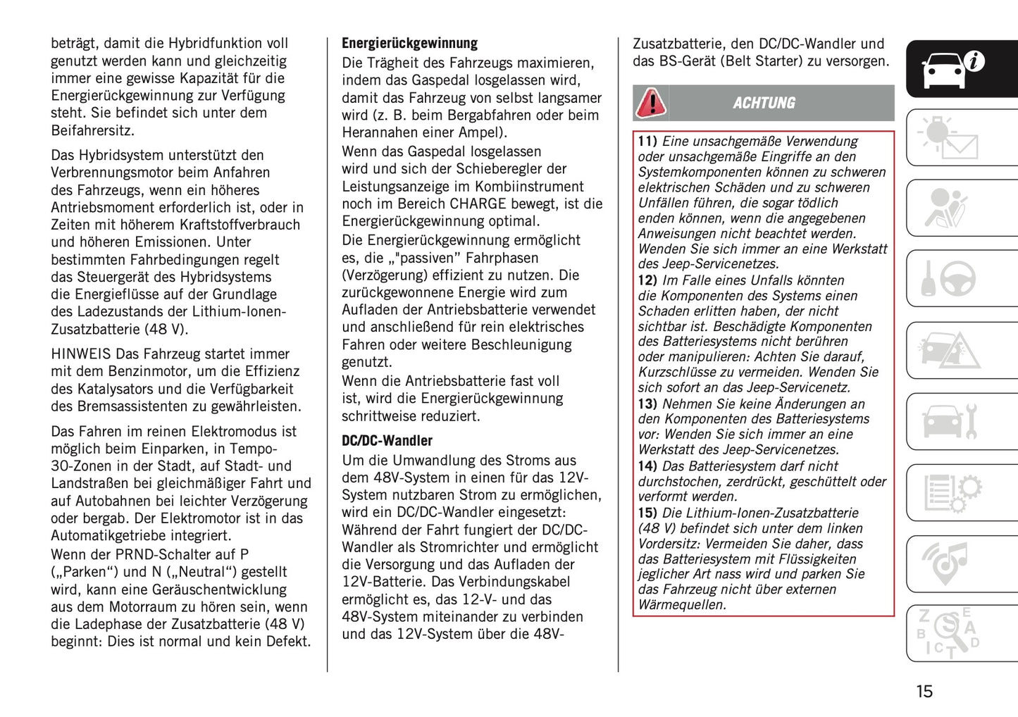 2026 Jeep Avenger Owner's Manual | German