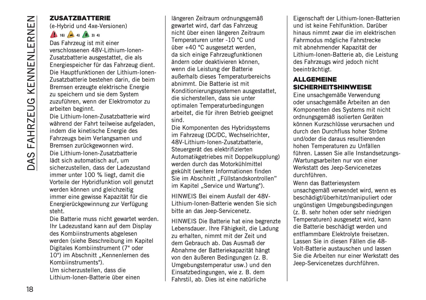 2026 Jeep Avenger Owner's Manual | German