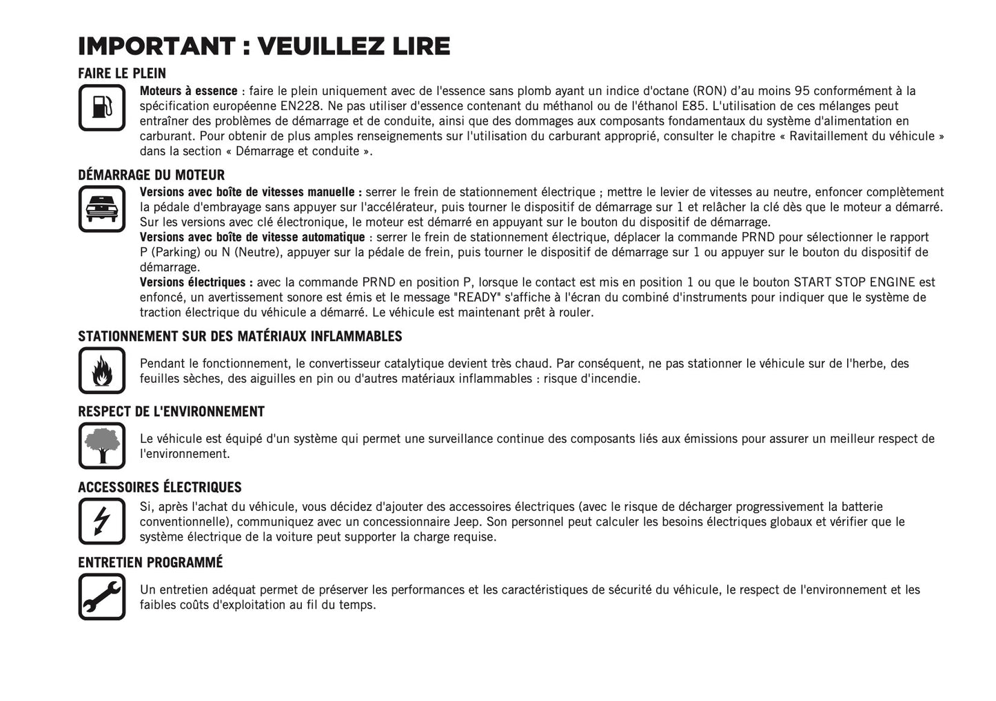 2026 Jeep Avenger Owner's Manual | French