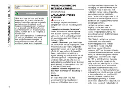 2025 Jeep Avenger Gebruikershandleiding | Nederlands