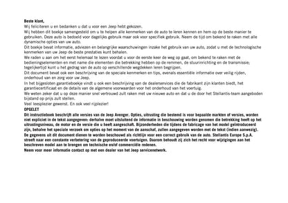 2025-2026 Jeep Avenger Owner's Manual | Dutch