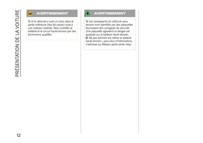 2020-2021 Jeep Compass 4xe Supplement Manual | French