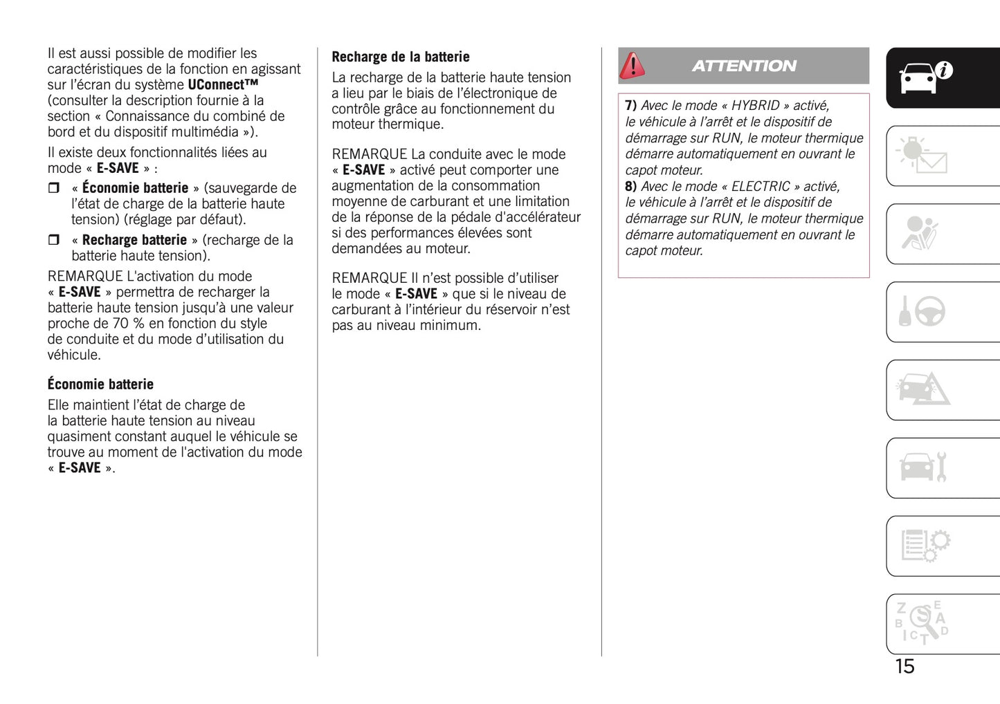 2020-2021 Jeep Compass 4xe Supplement Manual | French