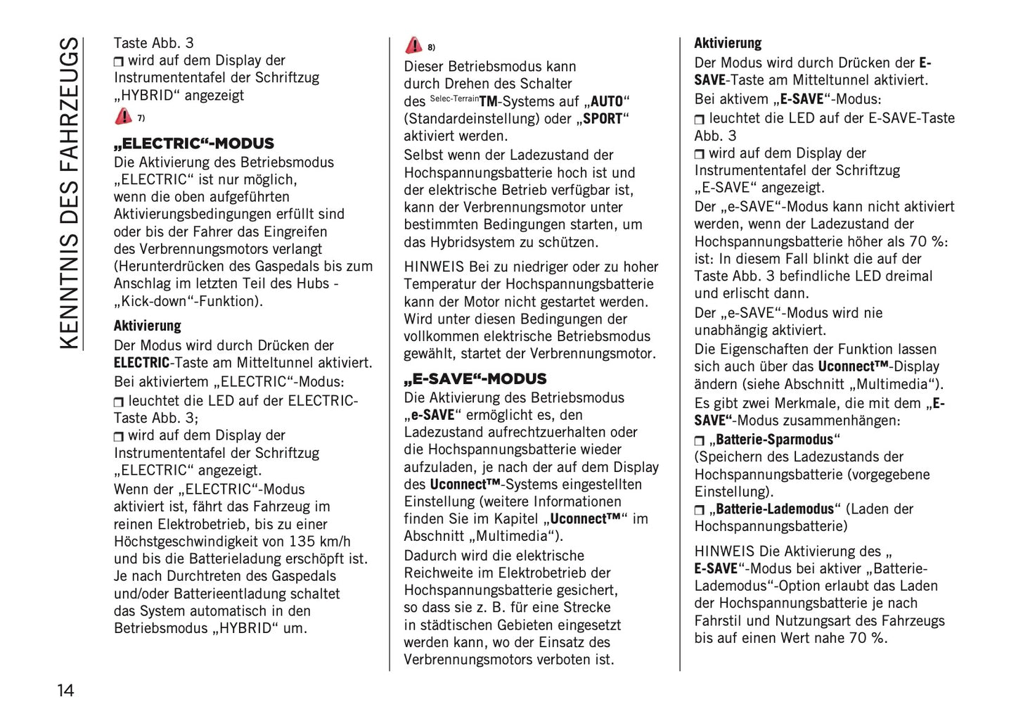2024-2025 Jeep Compass Owner's Manual | German