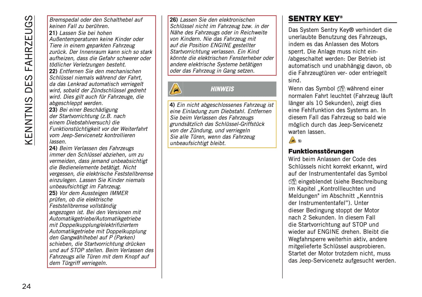 2024-2025 Jeep Compass Owner's Manual | German