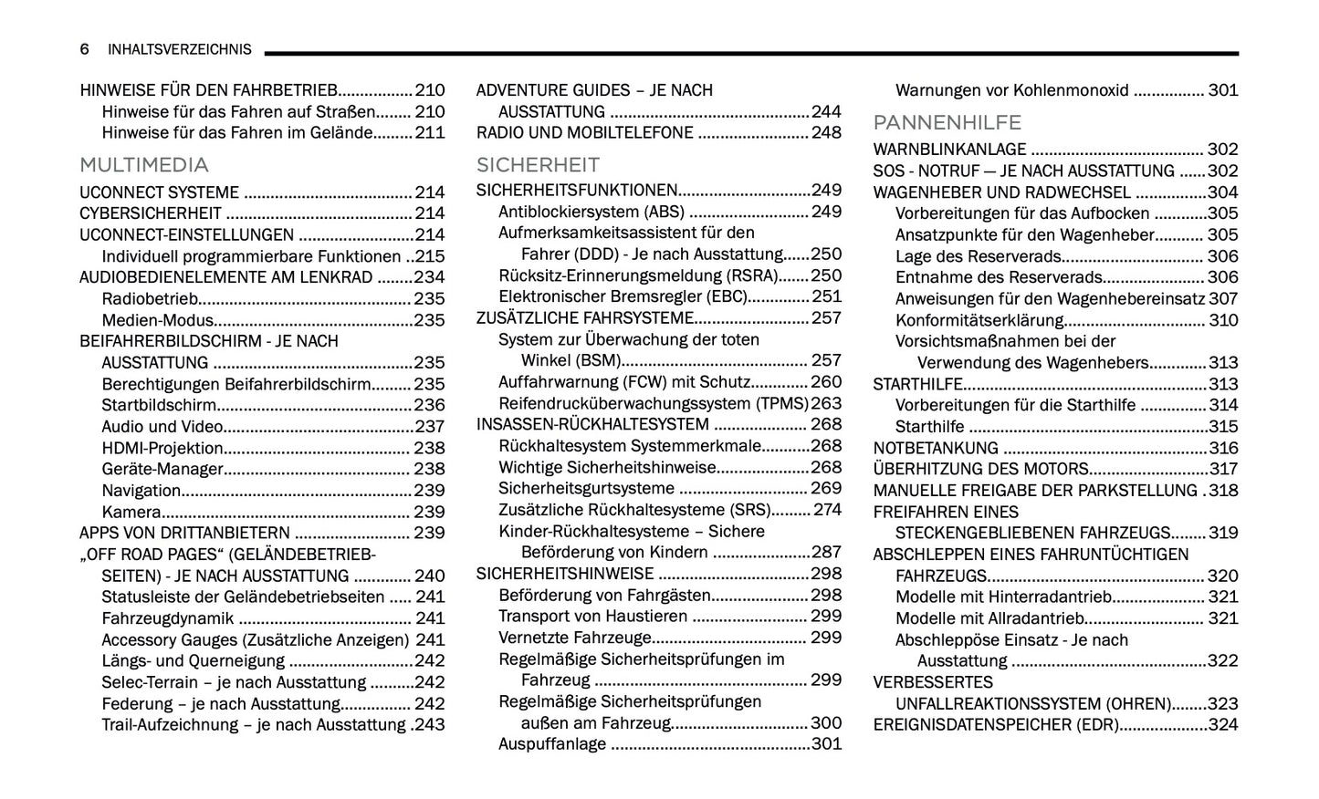 2024-2025 Jeep Grand Cherokee 4xe Owner's Manual | German