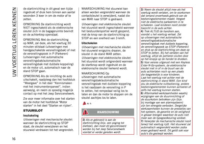 2020-2021 Jeep Renegade Owner's Manual | Dutch