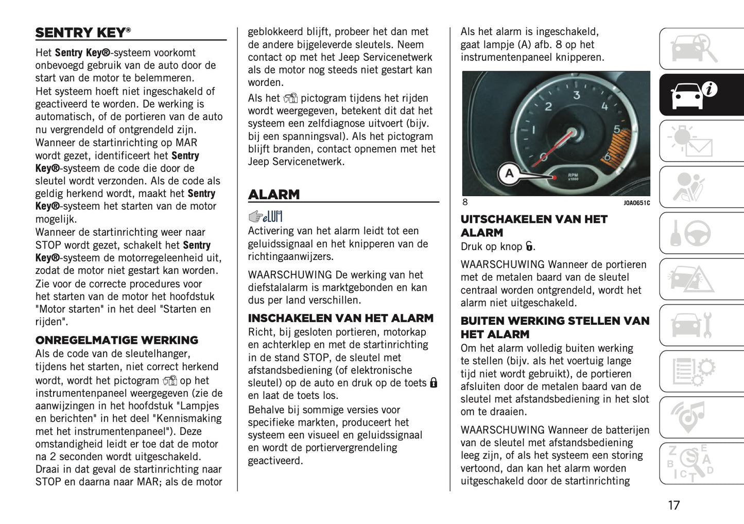 2020-2021 Jeep Renegade Owner's Manual | Dutch