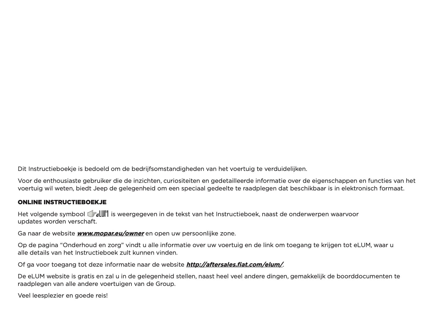 2020-2021 Jeep Renegade Owner's Manual | Dutch