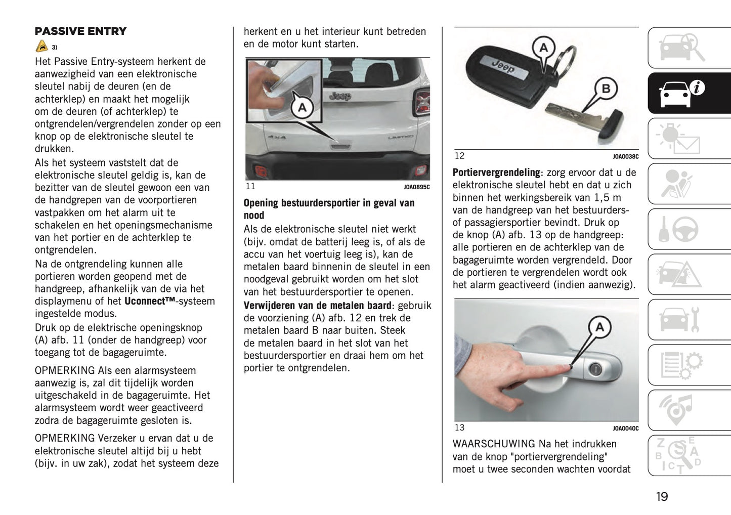 2020-2021 Jeep Renegade Owner's Manual | Dutch