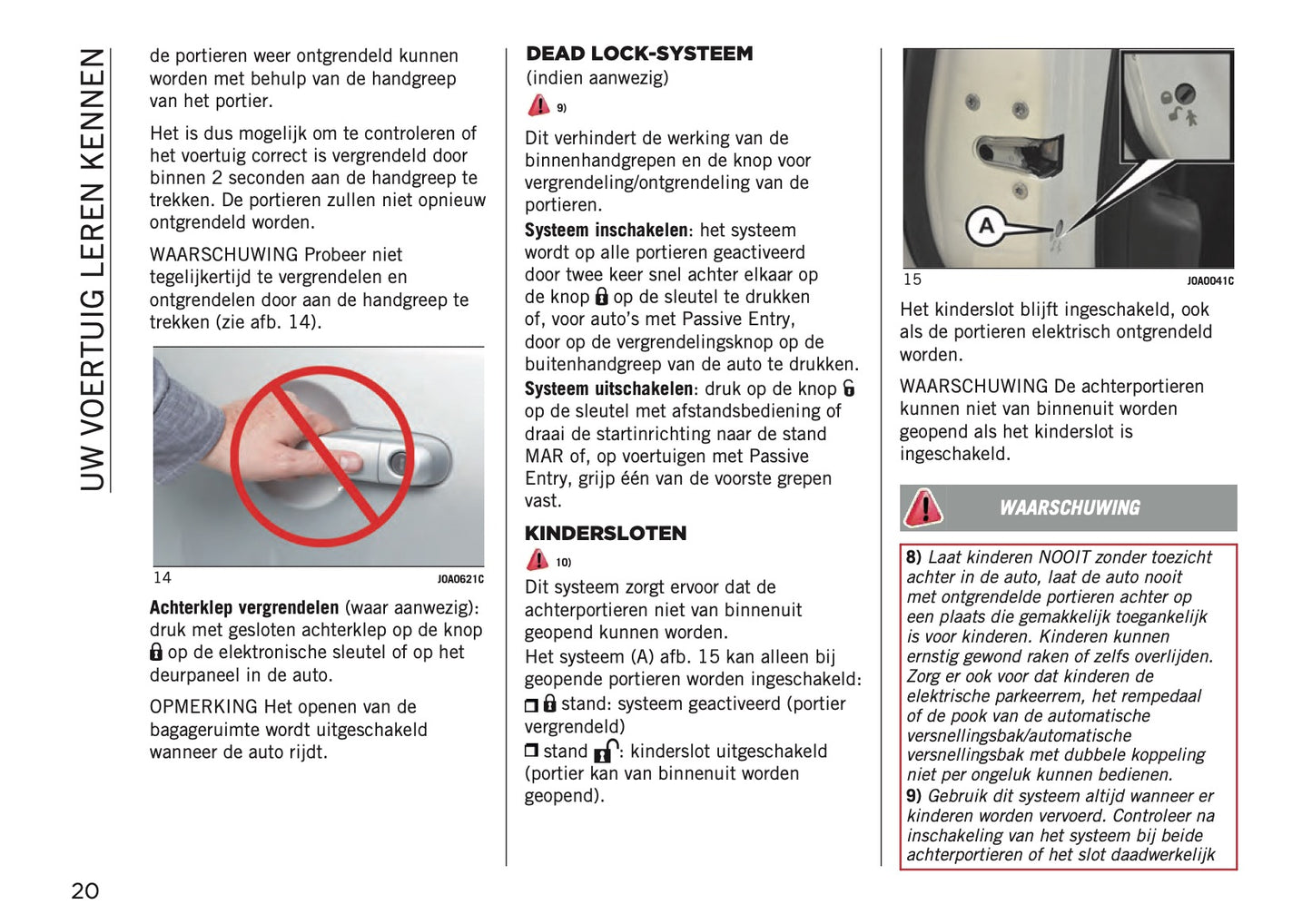 2020-2021 Jeep Renegade Owner's Manual | Dutch