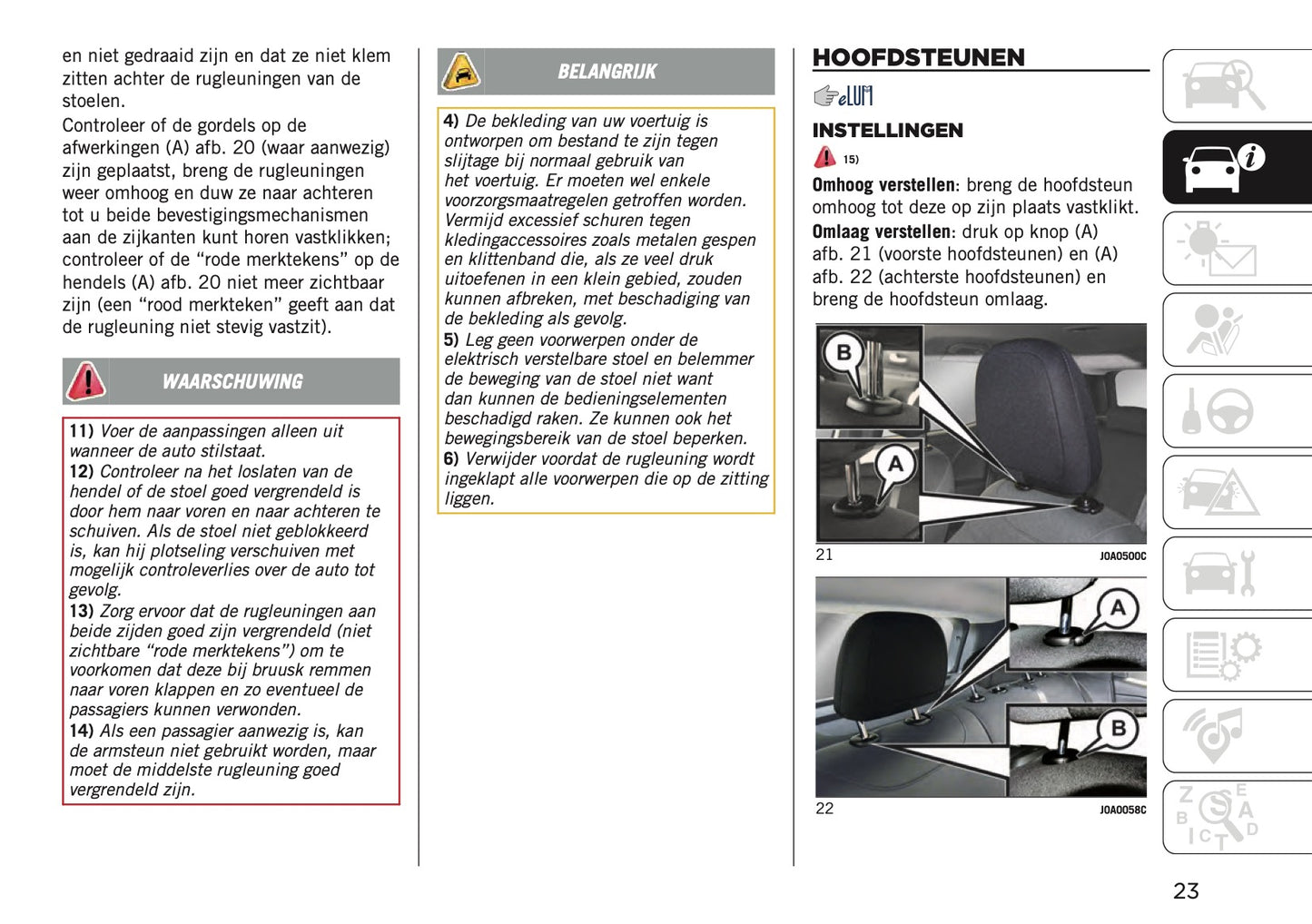 2020-2021 Jeep Renegade Owner's Manual | Dutch