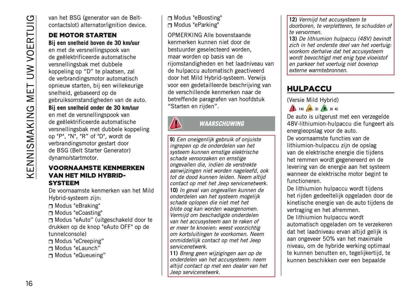 2022-2023 Jeep Renegade Owner's Manual | Dutch