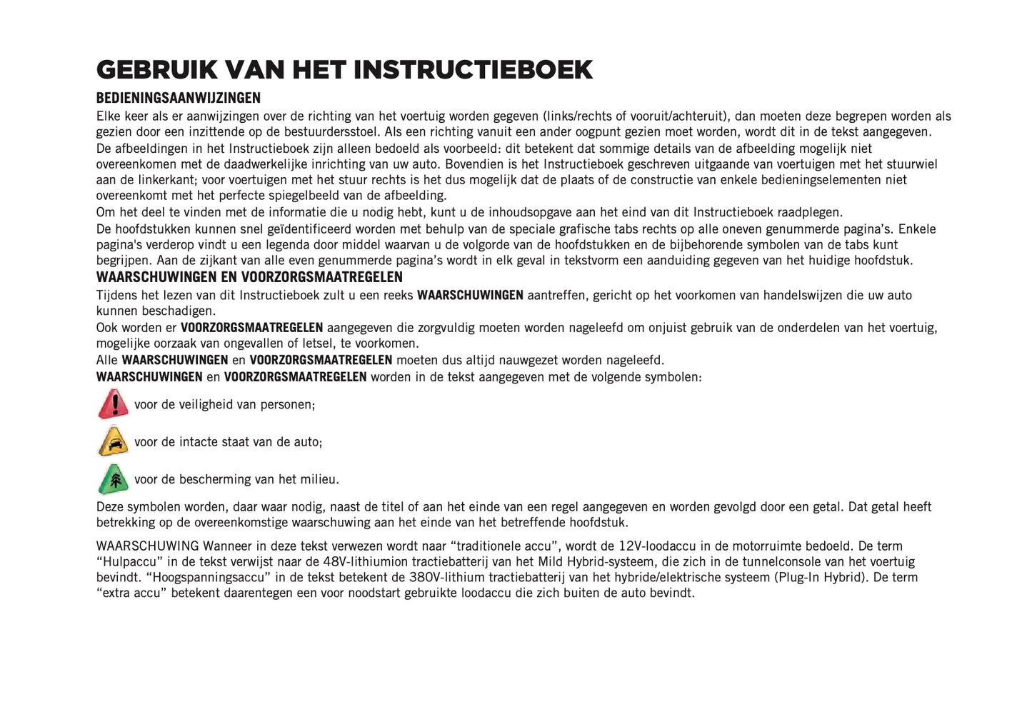 2022-2023 Jeep Renegade Owner's Manual | Dutch