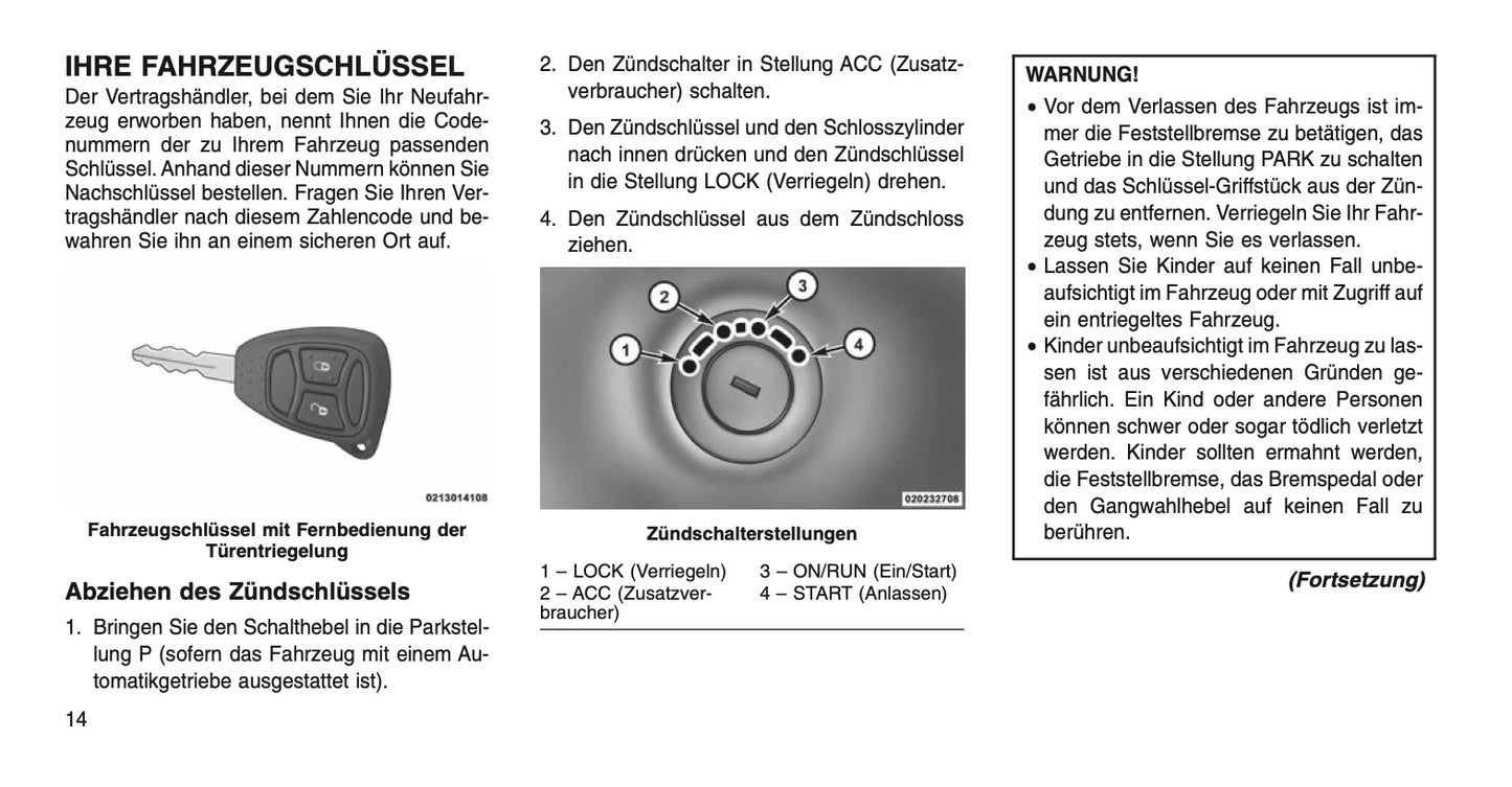 2015 Jeep Wrangler Owner's Manual | German