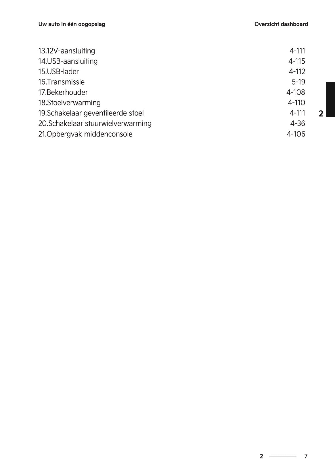 2024-2025 Kia Picanto Gebruikershandleiding | Nederlands