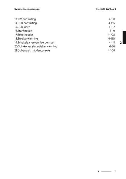 2024-2025 Kia Picanto Gebruikershandleiding | Nederlands