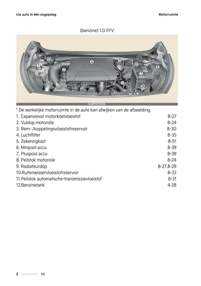 2024-2025 Kia Picanto Gebruikershandleiding | Nederlands