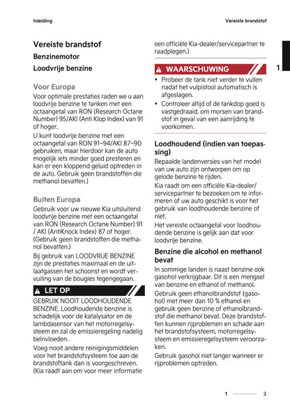 2024-2025 Kia Picanto Gebruikershandleiding | Nederlands