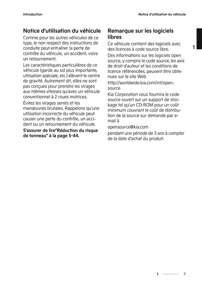 2025-2026 Kia Sportage Owner's Manual | French