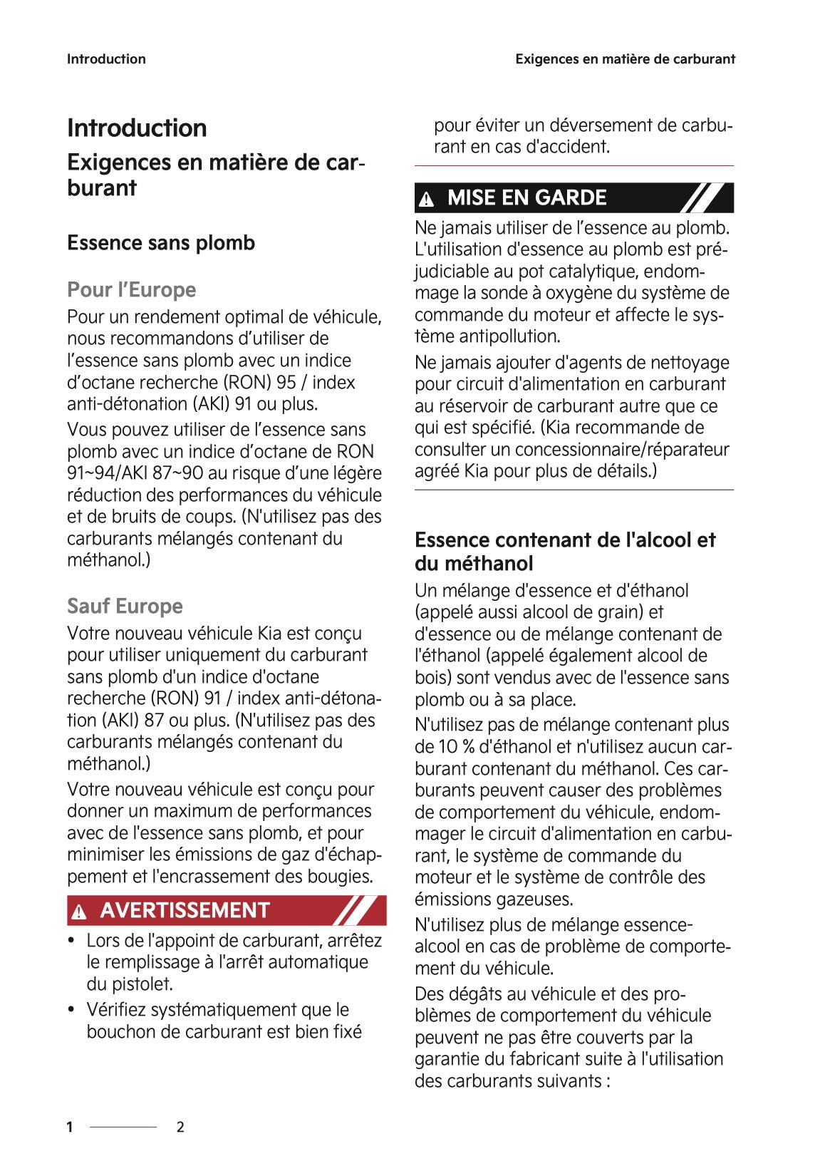 2025-2026 Kia Sportage Owner's Manual | French