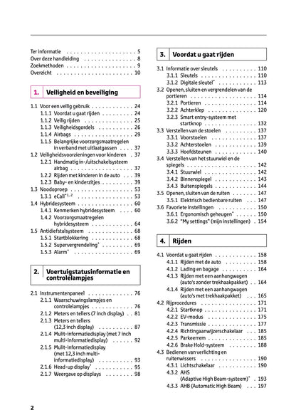 2024-2025 Lexus LBX Gebruikershandleiding | Nederlands