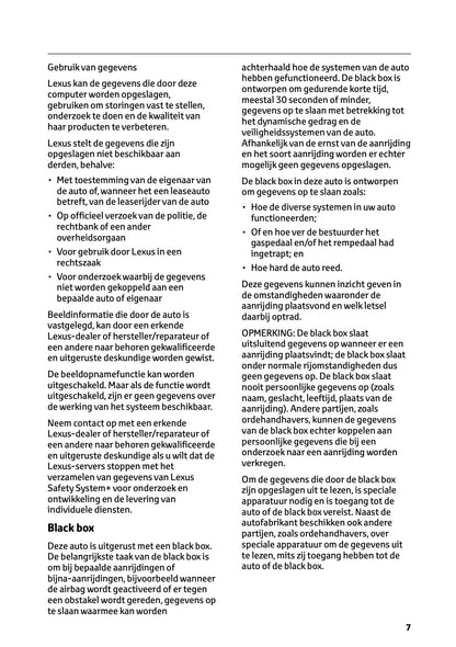 2024-2025 Lexus LBX Gebruikershandleiding | Nederlands