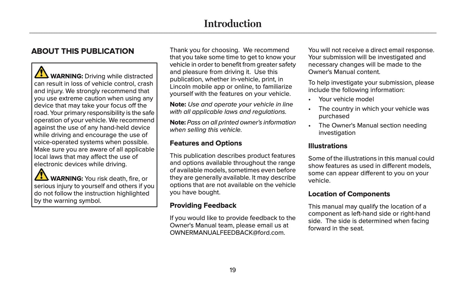 2025 Lincoln Navigator Owner's Manual | English