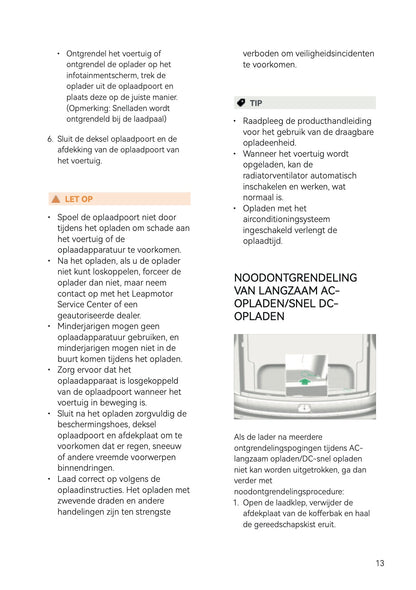 2025-2026 Leapmotor B10 Gebruikershandleiding | Nederlands
