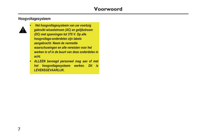 2020-2023 MG EHS PHEV Owner's Manual | Dutch