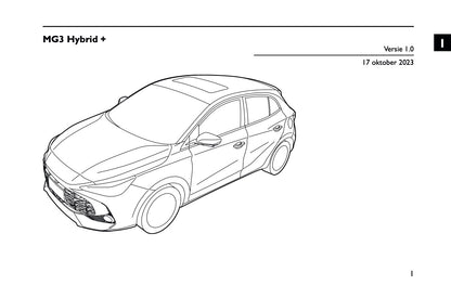 2023-2025 MG MG3 Hybrid+ Gebruikershandleiding | Nederlands