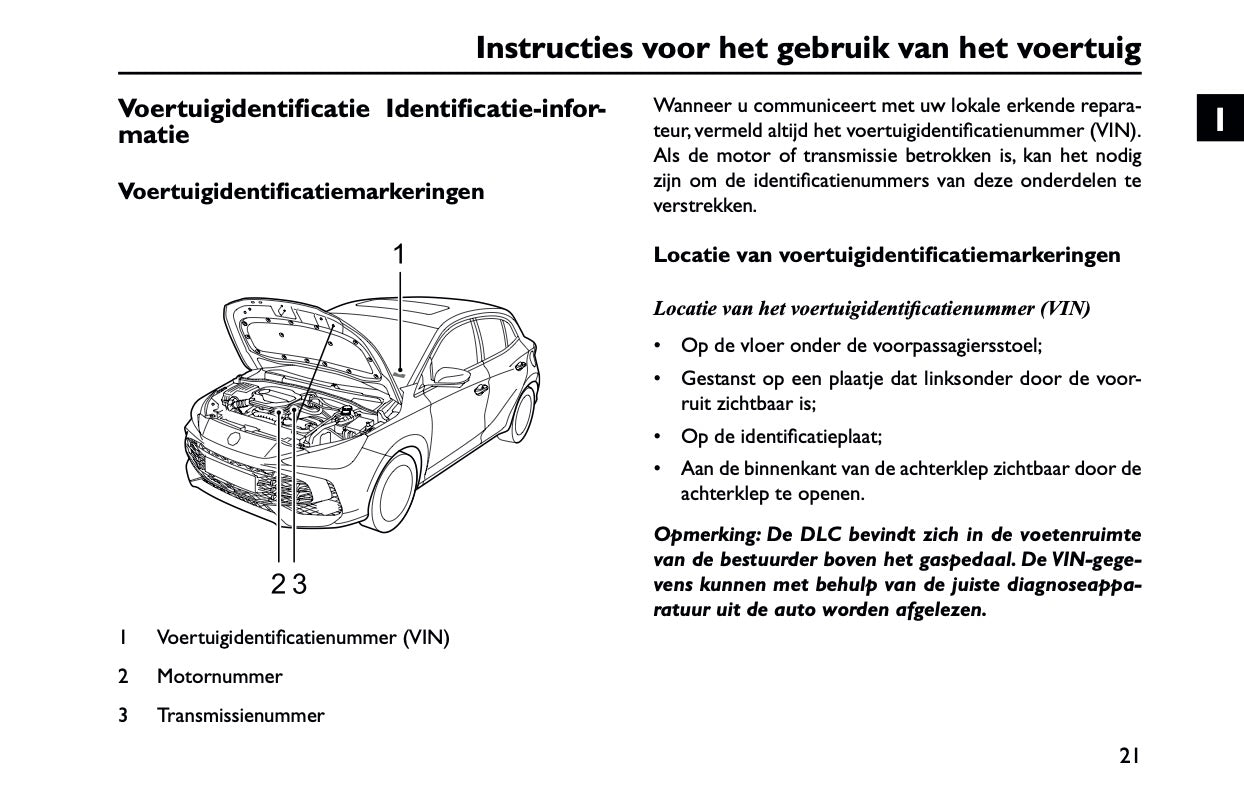 2023-2025 MG MG3 Hybrid+ Gebruikershandleiding | Nederlands