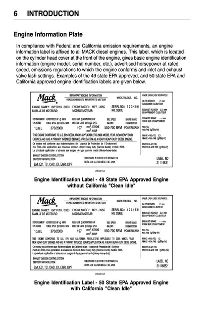 2009 Mack Granite Series Owner's Manual | English