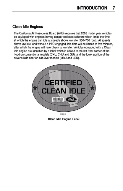 2009 Mack Granite Series Owner's Manual | English