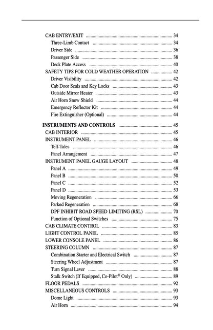2009 Mack Granite Series Owner's Manual | English