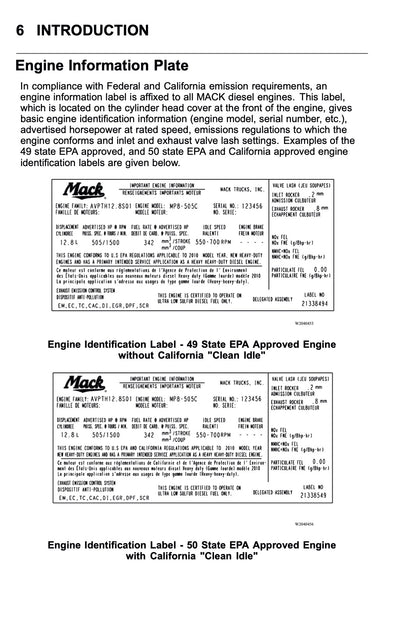 2010 Mack TD700 Series Owner's Manual | English