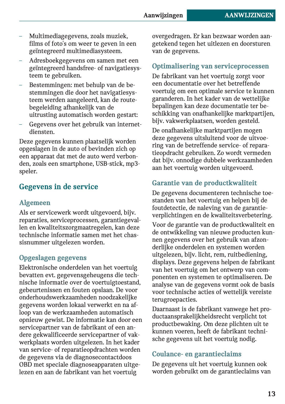 2021-2022 Mini Clubman Owner's Manual | Dutch