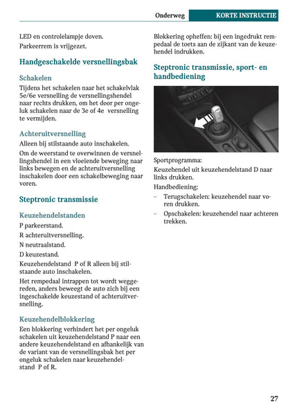 2021-2022 Mini Clubman Owner's Manual | Dutch