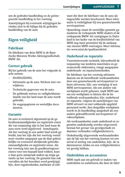 2023 Mini Cooper SE Gebruikershandleiding | Nederlands