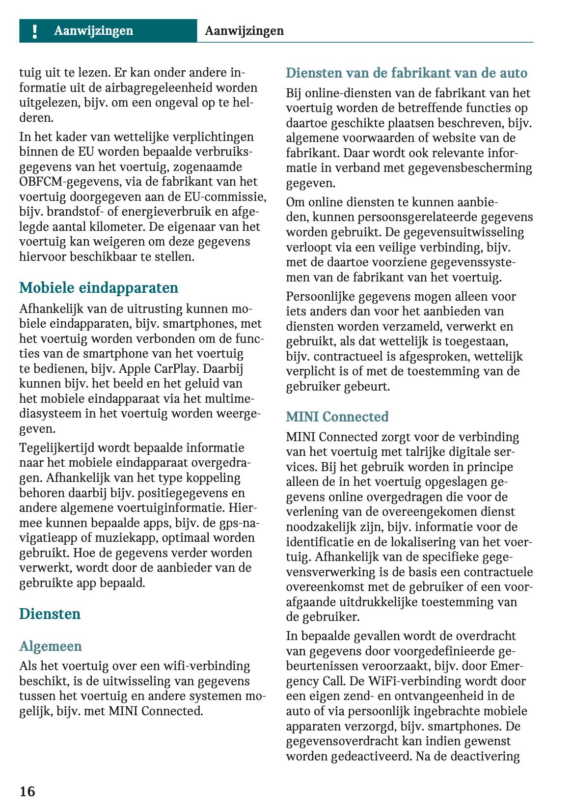 2025-2026 Mini Cooper Gebruikershandleiding | Nederlands
