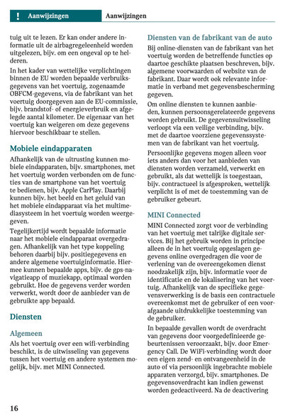 2025-2026 Mini Cooper Gebruikershandleiding | Nederlands