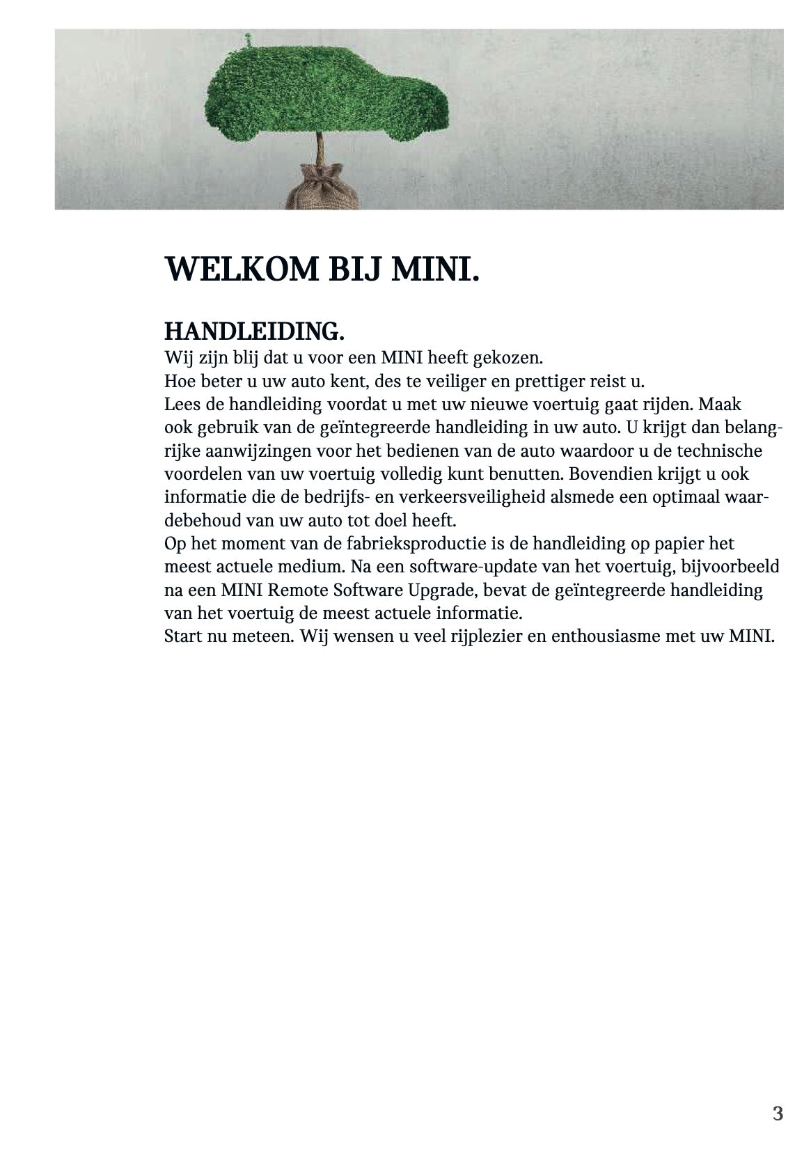 2025-2026 Mini Cooper Gebruikershandleiding | Nederlands
